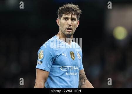 Manchester, Royaume-Uni. 20 février 2024. John Stones de Manchester City lors du match de premier League Manchester City vs Brentford au stade Etihad, Manchester, Royaume-Uni, le 20 février 2024 (photo par Mark Cosgrove/News images) à Manchester, Royaume-Uni le 20/02/2024. (Photo de Mark Cosgrove/News images/SIPA USA) crédit : SIPA USA/Alamy Live News Banque D'Images