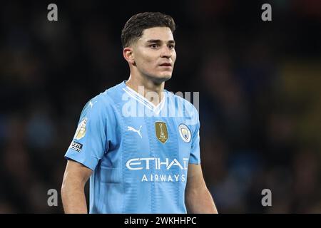 Manchester, Royaume-Uni. 20 février 2024. Julián Álvarez de Manchester City lors du match de premier League Manchester City vs Brentford à l'Etihad Stadium, Manchester, Royaume-Uni, 20 février 2024 (photo par Mark Cosgrove/News images) à Manchester, Royaume-Uni le 20/02/2024. (Photo de Mark Cosgrove/News images/SIPA USA) crédit : SIPA USA/Alamy Live News Banque D'Images