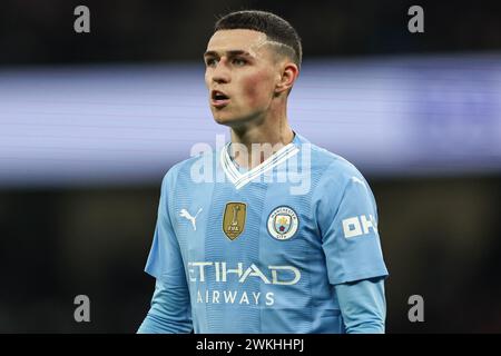 Manchester, Royaume-Uni. 20 février 2024. Phil Foden de Manchester City lors du match de premier League Manchester City vs Brentford à l'Etihad Stadium, Manchester, Royaume-Uni, le 20 février 2024 (photo par Mark Cosgrove/News images) à Manchester, Royaume-Uni le 20/02/2024. (Photo de Mark Cosgrove/News images/SIPA USA) crédit : SIPA USA/Alamy Live News Banque D'Images