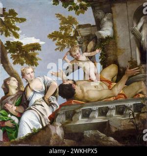 Paolo Veronese, quatre allégories de l'amour : Scorn, peinture à l'huile sur toile, vers 1575 Banque D'Images