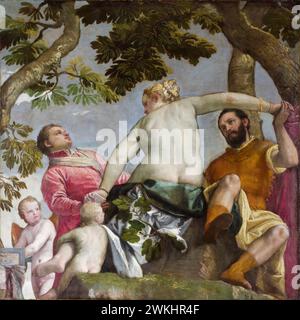 Paolo Veronese, quatre allégories de l'amour : infidélité, peinture à l'huile sur toile, vers 1575 Banque D'Images