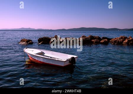 CROATIE : ZADAR - LE BATEAU Banque D'Images