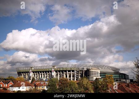 Photo datée du 03-11-2018 du Twickenham Stadium, où le pays de Galles affrontera les champions du monde sud-africains en juin dans le cadre des préparatifs de leur tournée estivale en Australie. Date d'émission : mercredi 21 février 2024. Banque D'Images