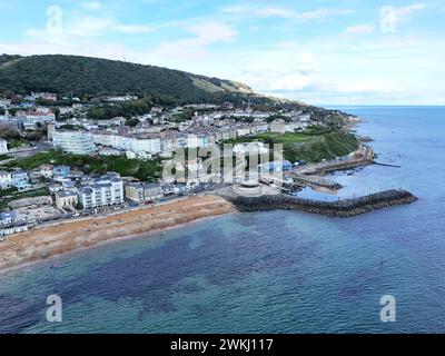 Ventnor Isle of Wight UK drone, jour d'été aérien Banque D'Images