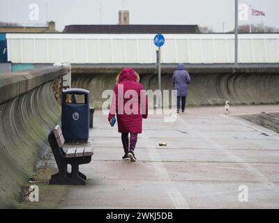 Sheerness, Kent, Royaume-Uni. 21 février 2024. Météo Royaume-Uni : matin couvert à Sheerness, Kent. Crédit : James Bell/Alamy Live News Banque D'Images