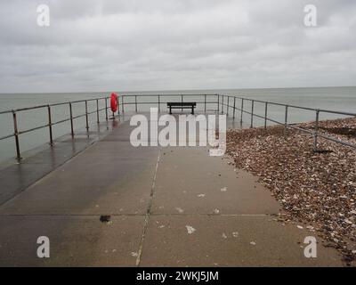 Sheerness, Kent, Royaume-Uni. 21 février 2024. Météo Royaume-Uni : matin couvert à Sheerness, Kent. Crédit : James Bell/Alamy Live News Banque D'Images