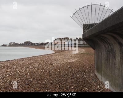 Sheerness, Kent, Royaume-Uni. 21 février 2024. Météo Royaume-Uni : matin couvert à Sheerness, Kent. Crédit : James Bell/Alamy Live News Banque D'Images