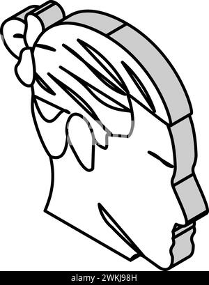 homme coiffure mâle icône isométrique illustration vectorielle Illustration de Vecteur