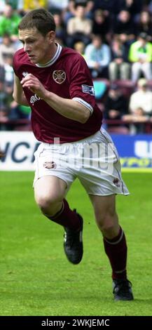 COEURS V HIBS, TYNECASTLE, 21/5/00. Cœurs Gary Naysmith. Banque D'Images