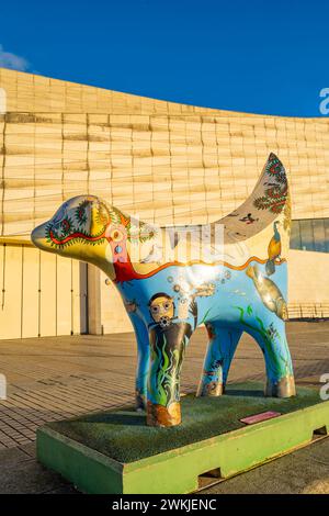 Superlambanana devant Liverpool City Museum, Pier head Liverpool Merseyside Banque D'Images