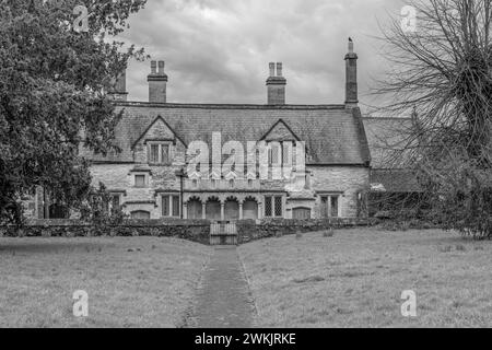 Almshouses à Wells Somerset Banque D'Images