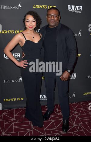 Jailyn Rae und Mekhi Phifer beim projection spéciale des Kinofilms Lights Out im the London. West Hollywood, 20.02.2024 *** Jailyn Rae et Mekhi Phifer à la projection spéciale du film Lights Out au London West Hollywood, 20 02 2024 Foto:xD.xStarbuckx/xFuturexImagex Lights 4238 Banque D'Images