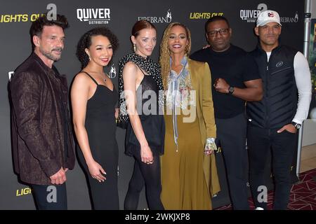 Frank Grillo, Jailyn Rae, Jaime King, Erica Peeples, Mekhi Phifer und Amaury Nolasco beim Special screening des Kinofilms Lights Out im the London. West Hollywood, 20.02.2024 *** Frank Grillo, Jailyn Rae, Jaime King, Erica Peeples, Mekhi Phifer et Amaury Nolasco lors de la projection spéciale du film Lights Out at the London West Hollywood, 20 02 2024 Foto:xD.xStarbuckx/xFuturexImagex lights 4307 Banque D'Images