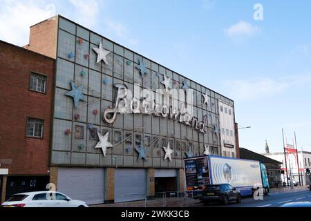 glasgow Écosse : 12 février 2024 : Glasgow Barrowland Ballroom extérieur célèbre pendant la journée Barras Banque D'Images