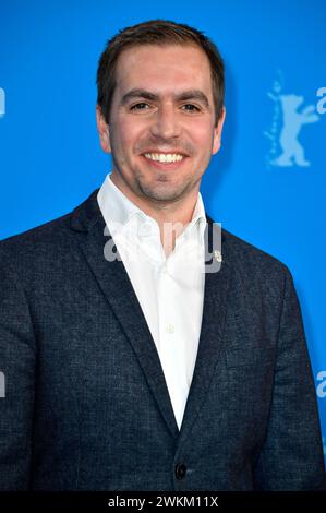 Philipp Lahm beim Photocall zum Kompilationsfim Elf mal morgen : Berlinale meets Fußball / Eleven Tomorrows : Berlinale meets Football auf der Berlinale 2024 / 74. Internationale Filmfestspiele Berlin im Hotel Grand Hyatt. Berlin, 21.02.2024 *** Philipp Lahm au Photocall pour la compilation Elf mal morgen Berlinale Meets Football Eleven Tomorrows Berlinale Meets Football au Berlinale 2024 74 Berlin International film Festival à l'Hôtel Grand Hyatt Berlin, 21 02 2024 Foto:Xn.xKubelkax/xFuturexImagex Elf 4235 Banque D'Images