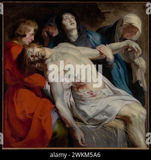 La tombe ; Peter Paul Rubens (flamand, 1577 - 1640) ; environ 1612 ; huile sur toile ; 131,1 × 130,2 cm (51 5/8 × 51 1/4 po) ; 93.PA.9 Banque D'Images