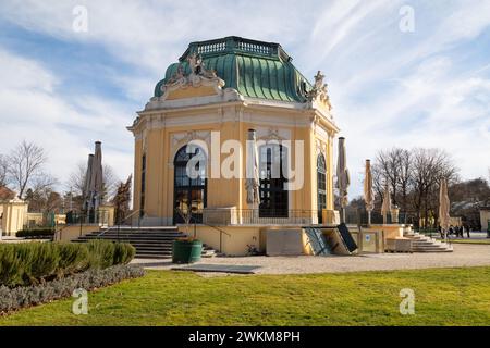 Le petit-déjeuner au pavillon impérial au Zoo de Schönbrunn, Maxingstraße, Vienne, Autriche, Europe. Banque D'Images