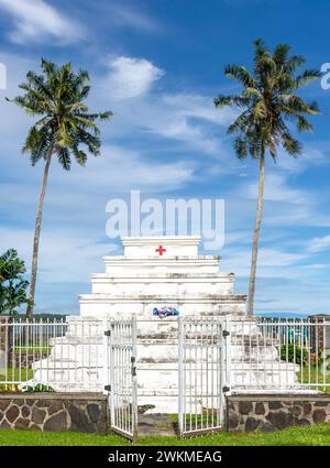 Tombeau Tamasese de Tupua, baie de Vaiusu, Apia, île d'Upolu, Samoa Banque D'Images