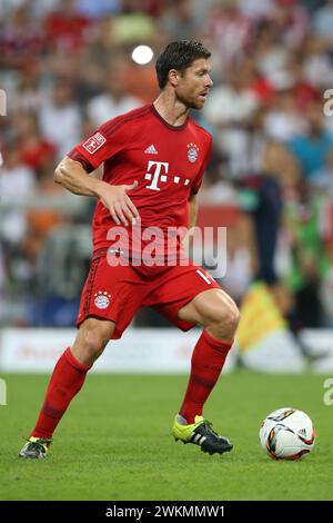 Xabi Alonso ( FC Bayern München ) Fussball Bundesliga saison 2015 / 2016 Vorbereitungsturnier © diebilderwelt / Alamy Stock Banque D'Images