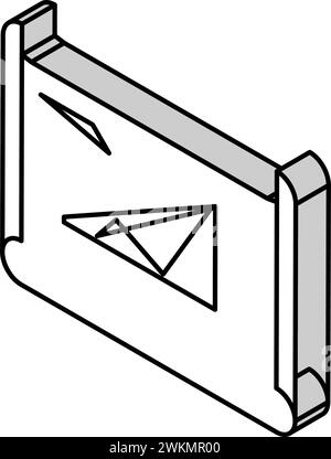 dessin structurel dessin architectural illustration vectorielle d'icône isométrique Illustration de Vecteur