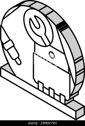 illustration vectorielle isométrique de l'électronique d'installation des transistors Illustration de Vecteur