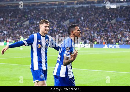 Porto, Portugal. 21 février 2024. Porto, 02/21/2024 - le FC Porto a accueilli Arsenal cet après-midi à Estádio do Dragão lors de la manche 16 de la Ligue des Champions 2022/23. Galeno Credit : Atlantico Press/Alamy Live News Banque D'Images