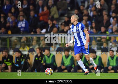 Porto, Portugal. 21 février 2024. Dragao Stadium, Ligue des Champions 2023/2024, FC Porto versus Arsenal ; Pepe du FC Porto, lors de la manche 16, première étape du match de Ligue des Champions 2023/2024 entre FC Porto et Arsenal au Dragao Stadium de Porto le 21 février. Photo : Daniel Castro/DiaEsportivo/Alamy Live News crédit : DiaEsportivo/Alamy Live News Banque D'Images