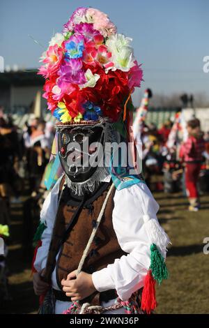 Festival de la mascarade à Elin Pelin, Bulgarie Banque D'Images