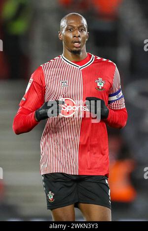 Southampton, Royaume-Uni. 20 février 2024. Milieu de terrain de Southampton Joe Aribo (7 ans) lors du Southampton FC contre Hull City FC au St.Mary's Stadium, Southampton, Angleterre, Royaume-Uni le 20 février 2024 Credit : Every second Media/Alamy Live News Banque D'Images