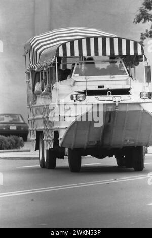 Un tour en canard dans le parc national de Hot Springs, une excursion terrestre et aquatique en véhicule amphibie à Hot Springs, Arkansas, États-Unis, 1993 Banque D'Images