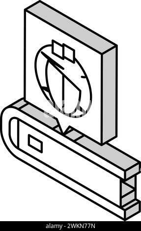 illustration vectorielle d'icône isométrique du rédacteur technique de localisation de contenu Illustration de Vecteur