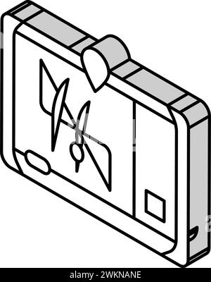 illustration vectorielle d'icône isométrique de livraison autonome de navigation gps Illustration de Vecteur