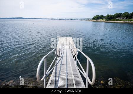 Phare de Rockland Harbor Breakwater, Maine, États-Unis Banque D'Images