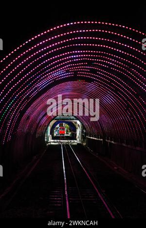 Vue du tunnel de téléphérique, Wellington, Nouvelle-Zélande Banque D'Images