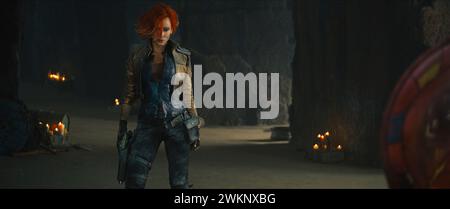 DATE DE SORTIE : 9 août 2024. TITRE : Borderlands. STUDIO : Lions Gate films. RÉALISATEUR : Eli Roth. INTRIGUE : un long métrage basé sur le jeu vidéo populaire situé sur la planète fictive abandonnée de Pandore où les gens recherchent une relique mystérieuse. EN VEDETTE : CATE BLANCHETT dans le rôle de Lilith. (Crédit image : © Lions Gate films/Entertainment Pictures/ZUMAPRESS.com) USAGE ÉDITORIAL UNIQUEMENT ! Non destiné à UN USAGE commercial ! Banque D'Images