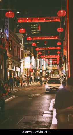 Vues depuis Melbourne, la magnifique capitale du Victoria. Mouvement non-stop, beaux paysages et bâtiments gratte-ciel. Banque D'Images