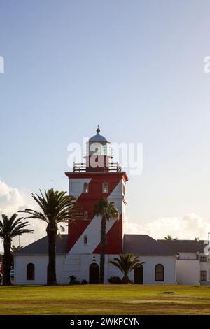 Phare de Mouille point en fin d'après-midi au Cap, Afrique du Sud Banque D'Images