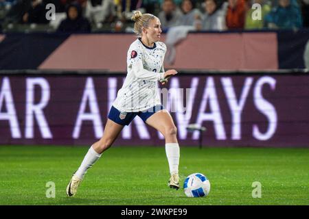 La défenseuse des Etats-Unis Jenna Nighswonger (3) lors du match du Groupe A De la CONCACAF W Gold Cup contre la République Dominicaine, mardi 20 février 2024, Banque D'Images