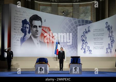 Paris, France. 21 février 2024. @ Pool/ Eliot Blondet/ Credit : MAXPPP/Alamy Live News Banque D'Images