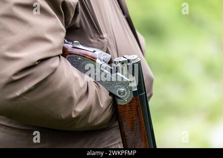 Tir au fusil de chasse, sports de plein air Royaume-Uni. Banque D'Images