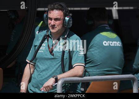 Sakhir, Bahreïn, 22/02/2024, FALLOWS Dan (gbr), Directeur technique de l'écurie Aston Martin F1 Team, portrait lors des essais de pré-saison de formule 1 Aramco 2024 du Championnat du monde de formule 1 FIA 2024 du 21 au 23 février 2024 sur le circuit international de Bahreïn, à Sakhir, Bahreïn Banque D'Images