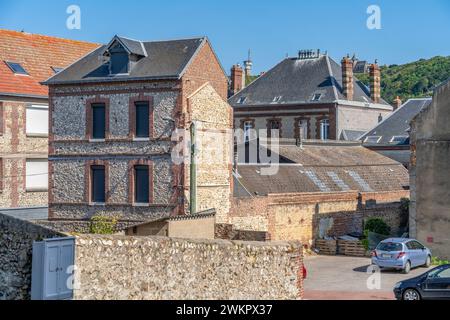 Vue de la ville de Fecamp, commune du département de Seine-Maritime en région Normandie Banque D'Images