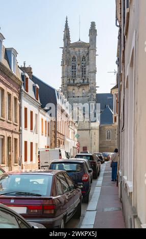 Vue de la ville de Fecamp, commune du département de Seine-Maritime en région Normandie Banque D'Images