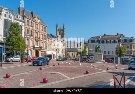 Vue de la ville de Fecamp, commune du département de Seine-Maritime en région Normandie Banque D'Images