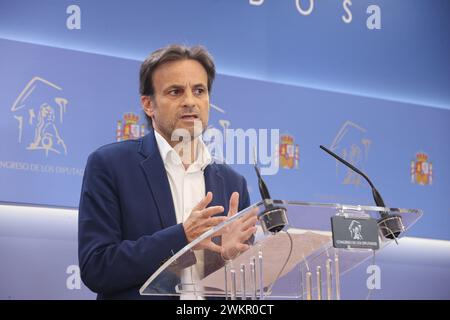 Madrid, 18/04/2023. Congrès des députés. Réunion du Conseil et du Conseil des porte-parole présidée par Meritxel Batet. Dans l'image Jaume Asens. Photo : Jaime García. ARCHDC. Crédit : album / Archivo ABC / Jaime García Banque D'Images