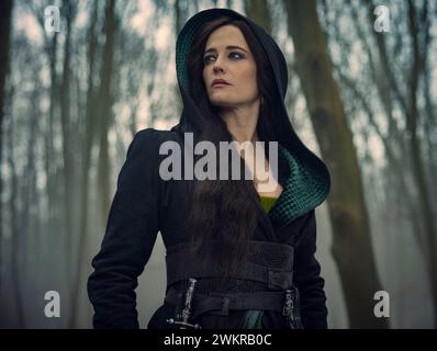 EVA GREEN dans LES TROIS MOUSQUETAIRES : MILADY (2023) -titre original : LES TROIS MOUSQUETAIRES : MILADY-, mise en scène MARTIN BOURBOULON. Crédit : Pathé, Chapitre 2, Constantin film, M6 films, radar films / album Banque D'Images