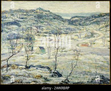 Harlem Valley, hiver Ernest Lawson date : 1921 Banque D'Images