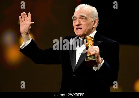 Martin Scorsese BEI der Verleihung des Goldenen Ehrenbären an Martin Scorsese auf der Berlinale 2024 / 74. Internationale Filmfestspiele Berlin im Berlinale Palast. Berlin, 20.02.2024 Banque D'Images