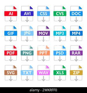 Icônes plates définir la conception pour l'application. Parfait pour n'importe quelle utilisation. Illustration de Vecteur