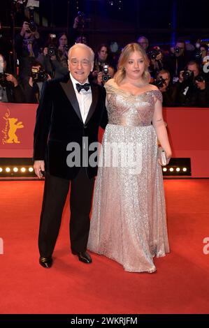 Martin Scorsese mit Tochter Francesca Scorsese BEI der Verleihung des Goldenen Ehrenbären an Martin Scorsese auf der Berlinale 2024 / 74. Internationale Filmfestspiele Berlin im Berlinale Palast. Berlin, 20.02.2024 Banque D'Images
